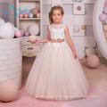 Sequined Beading Sashes Bow A-Line Little Girls Robes de demoiselle d'honneur